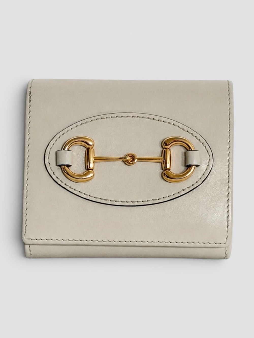 Gucci Horsebit Leather Compact Wallet